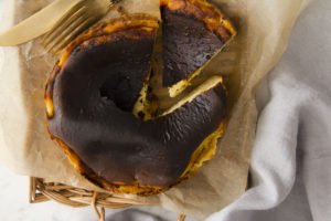 混ぜて焼くだけ！　バスクチーズケーキ