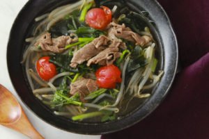 牛肉とクレソンのエスニックスープ