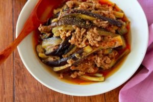 レンジ加熱10分で 麻婆茄子