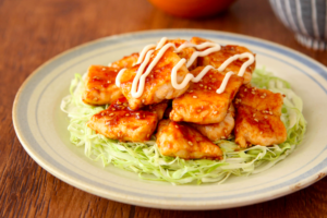焼肉のたれで味つけ簡単！ ささみの甘辛照り焼き