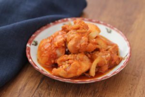 レンジで簡単！　甘辛コチュジャンチキン